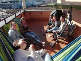Capicúa de relax después de una clase de cocina española